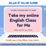 Take my online English Class for Me