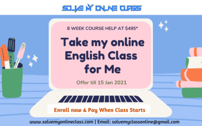 Take my online English Class for Me