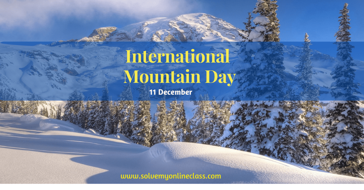 International Mountain Day Solve My Online Class