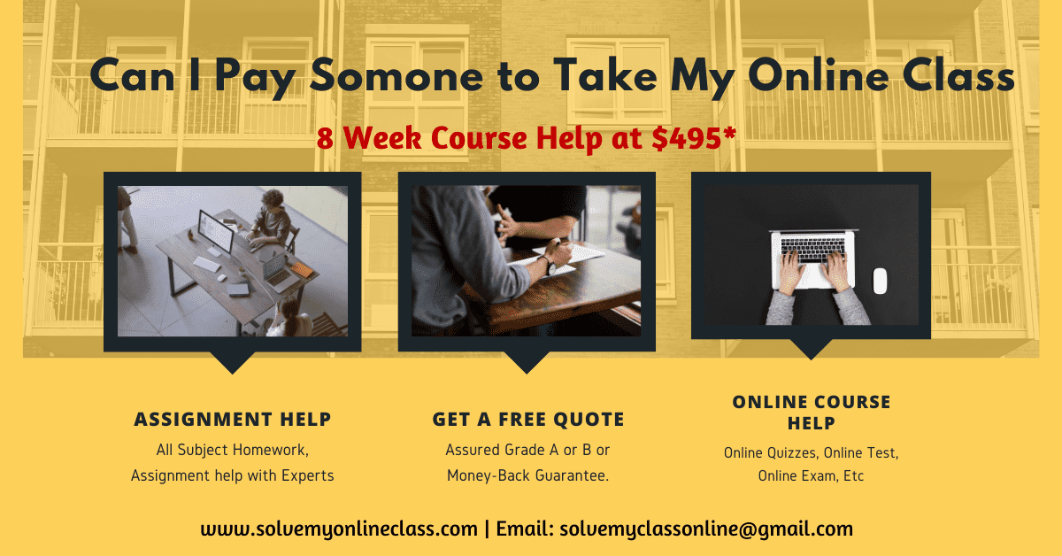 Take My Online Accounting Class For Me 8 Week Course Help At 495 
