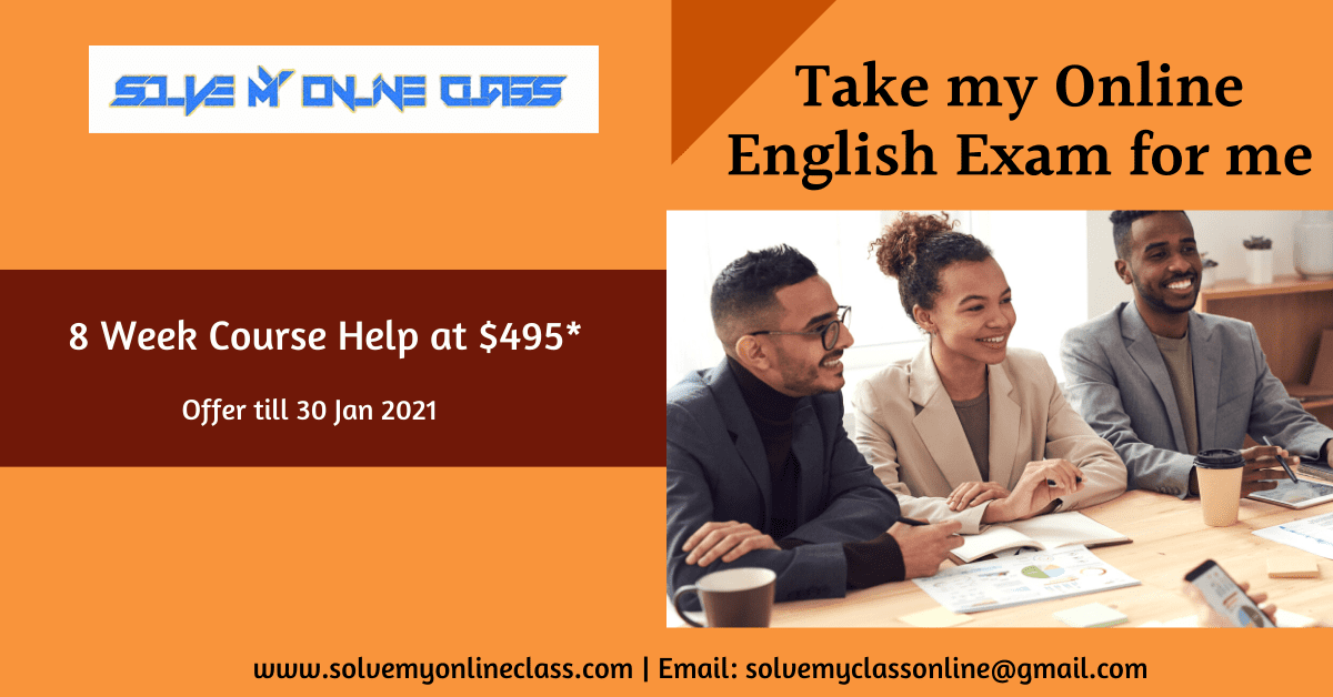 Pay Someone to take my Online English Exam for me