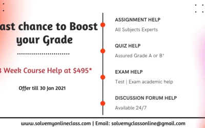 Last chance to Boost your Grade : Solve My Online Class