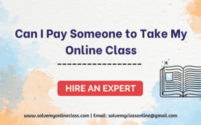 Can I Pay Someone to Take My Online Class