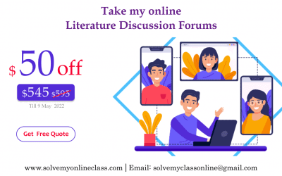 Take my Online Literature Discussion Forums                          