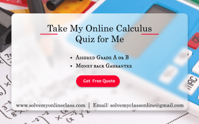 Take my Online Calculus Quiz for Me     