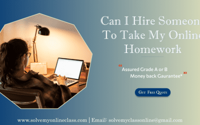 Can I hire someone to do my Online Homework?                       