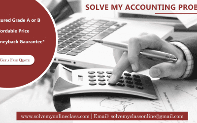 Solve my Accounting Problem                          