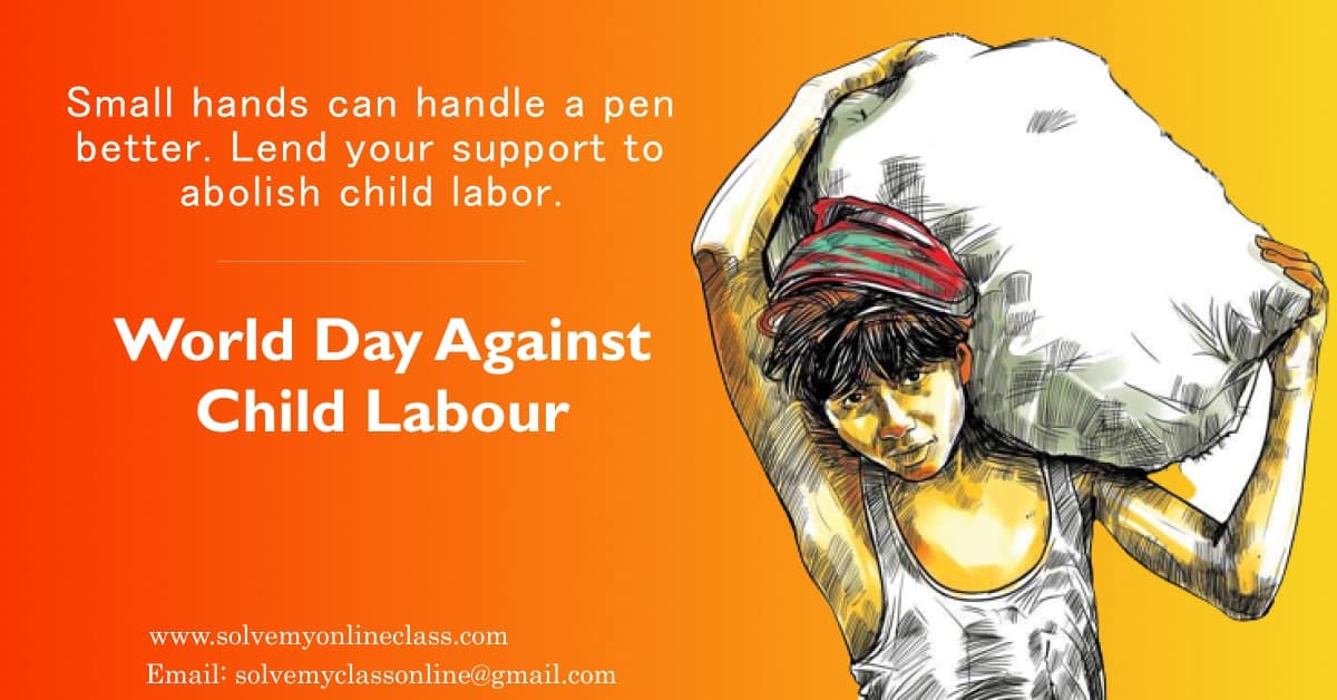 World Day against Child Labour Hire an Expert to do your class