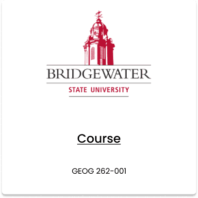 Bridgewater State University, GEOG 262-001