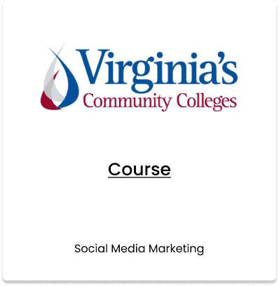 Virginia Community College System, Social Media Marketing