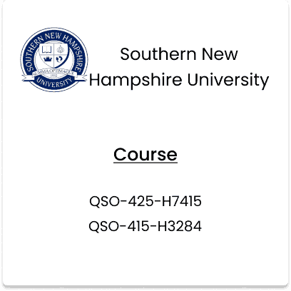 Southern New Hampshire University, QSO-425-H7415, QSO-415-H3284