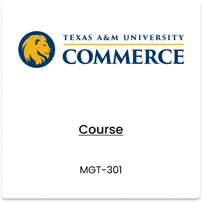 Texas A&M University Commerce, MGT-301