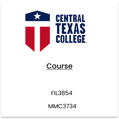 Central Texas College, FIL 3854, MMC 3734