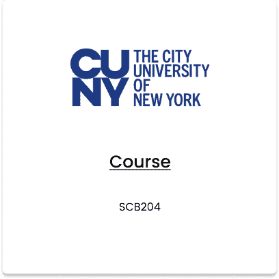 The City University of New York, SCB 204