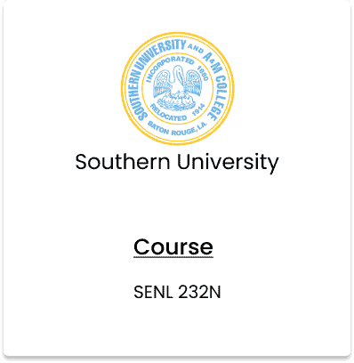Southern University, SENL 232N