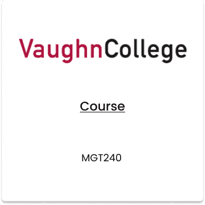 Vaughn College, MGT240