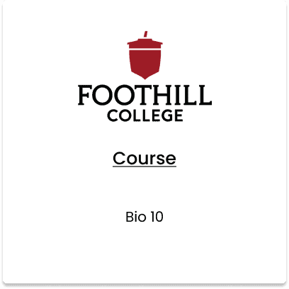 Foothill college, Bio 10