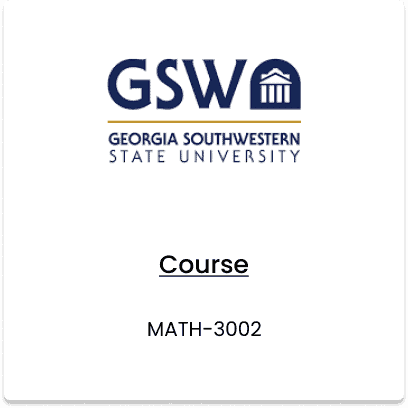 Georgia SouthWestern state university, MATH-3002