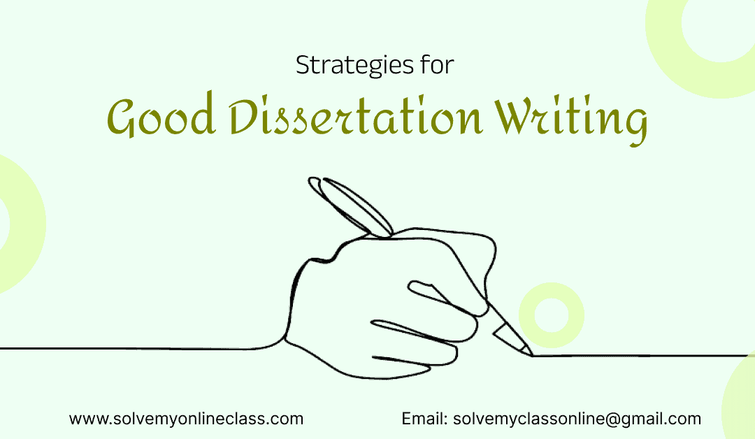 Dissertation Strategy and format for an ideal presentation of dissertation: