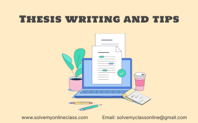 Thesis Writing and Tips