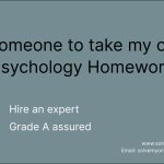 Pay someone to write my psychology Homework