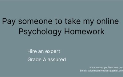 Pay someone to write my psychology Homework