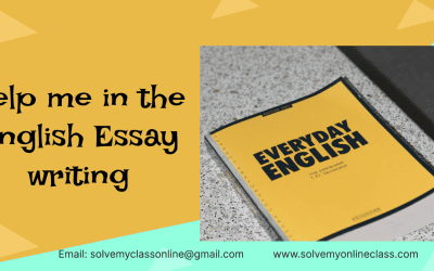 Help me in the English Essay Writing