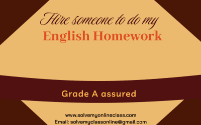 Hire someone to do my English Homework