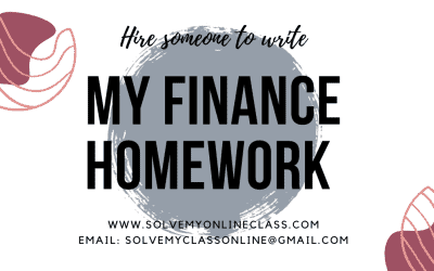 Pay someone to take my Finance Homework