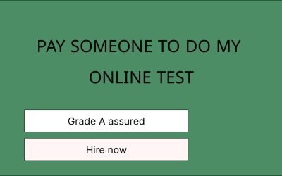Pay someone to take my Online Test