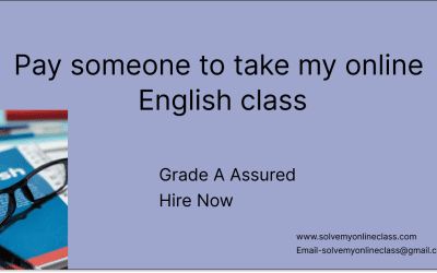 Pay someone to take my online English Class