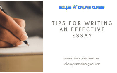 TIPS FOR WRITING AN EFFECTIVE ESSAY