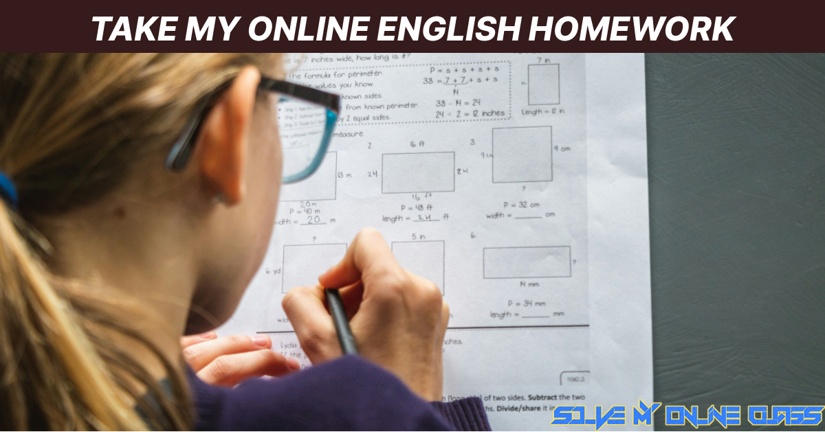 TAKE MY ONLINE ENGLISH HOMEWORK