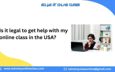 Is it legal to get help with my online class in the USA?