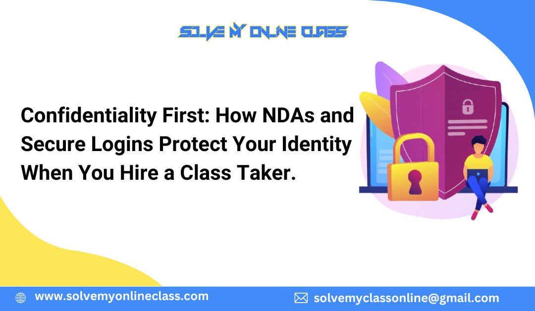 Confidentiality First: How NDAs and Secure Logins Protect Your Identity When You Hire a Class Taker