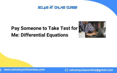 Pay Someone to Take Test for Me: Differential Equations